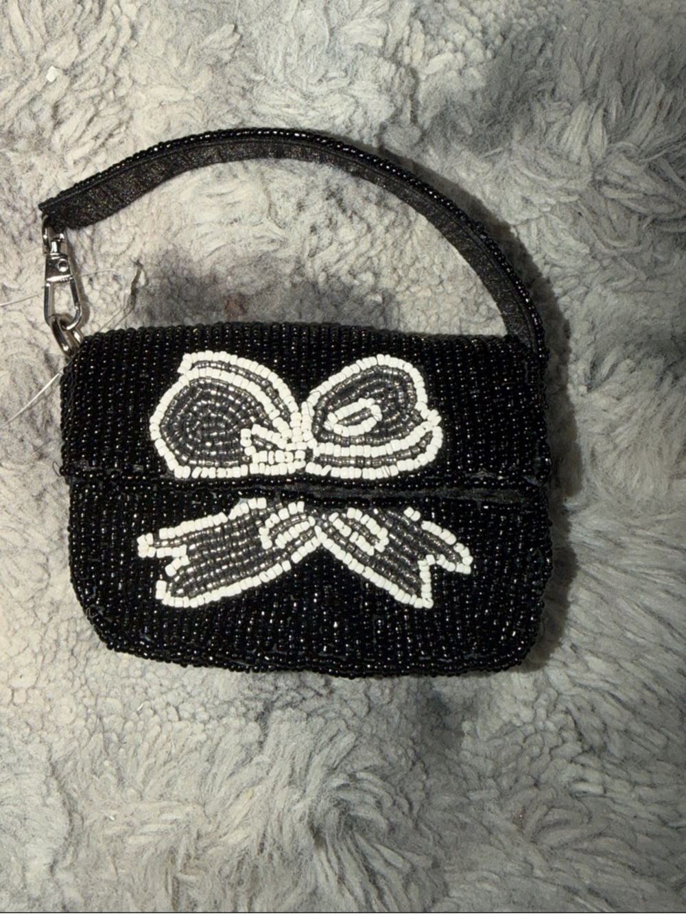 Beaded bag charm